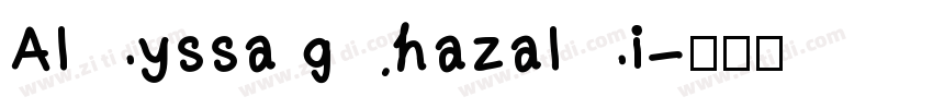 Alyssa ghazali字体转换